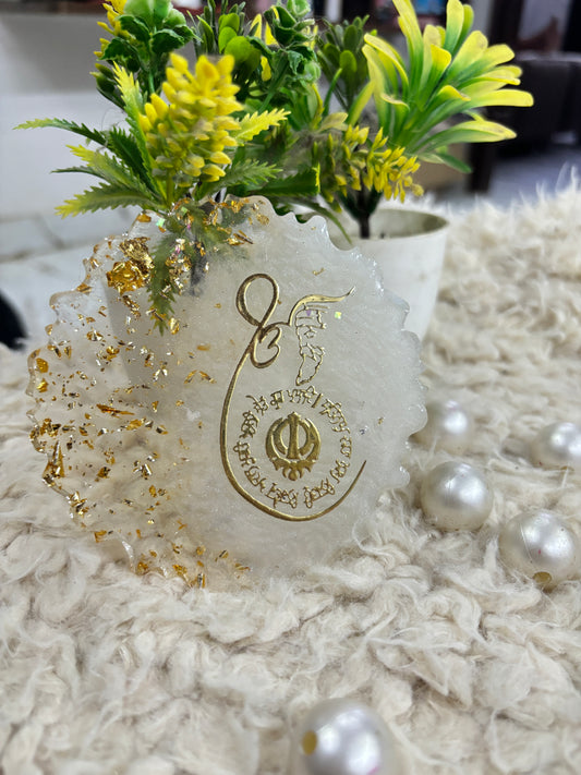 Customvilla Ek Onkar Resin Mini Frames – Spiritual Home Décor & Gifting