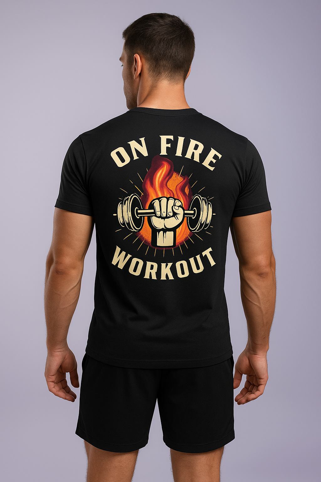 CustomVilla Men’s Workout Tee – Sweat-Wicking & Customizable