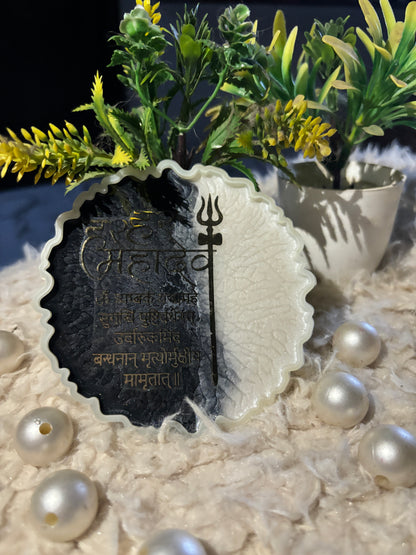 Customvilla Mahadev Resin Art – Divine Lord Shiva Wall & Table Décor