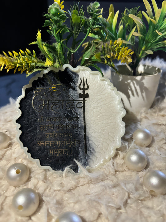 Customvilla Mahadev Resin Art – Divine Lord Shiva Wall & Table Décor