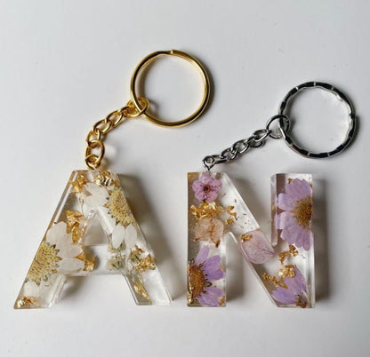 Customvilla Personalized Resin Alphabet Keychain – Custom Initials