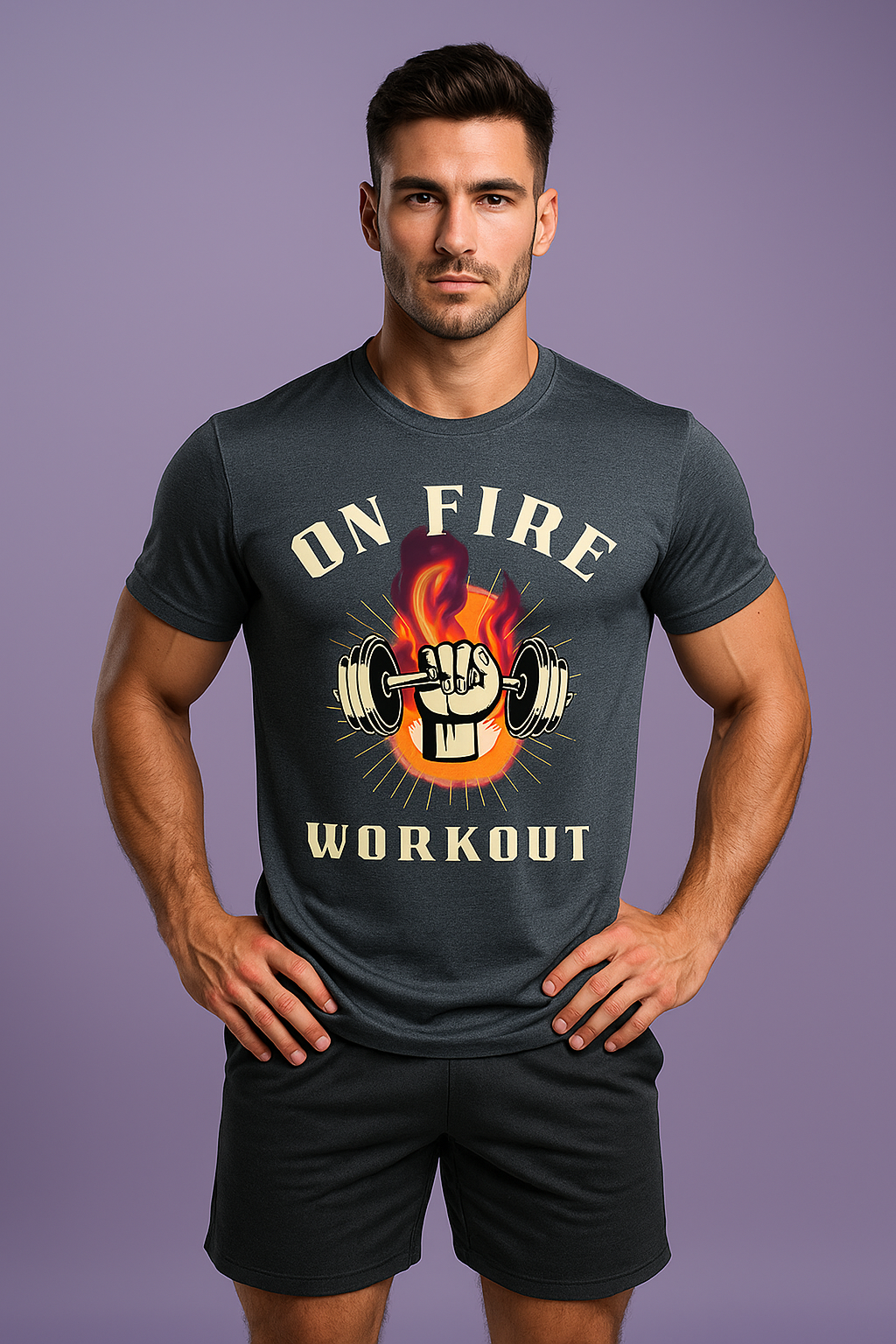 CustomVilla Men’s Workout Tee – Sweat-Wicking & Customizable