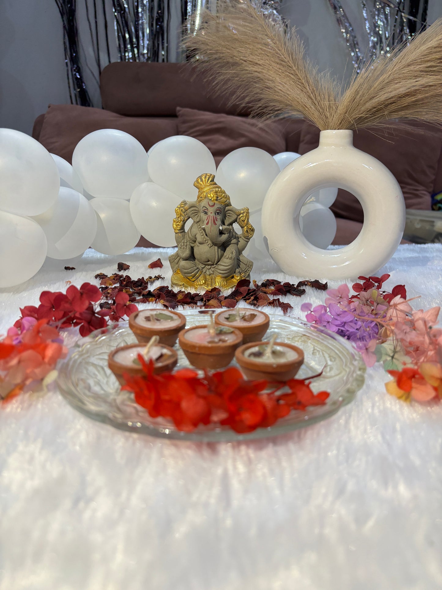 CustomVilla Mitti Diya Candle – Festive Clay Diya Style