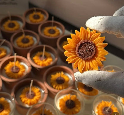 Sunflower Floating Candle – Brighten Your Space with Blooming Warmth | CustomVilla