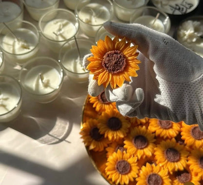 Sunflower Floating Candle – Brighten Your Space with Blooming Warmth | CustomVilla