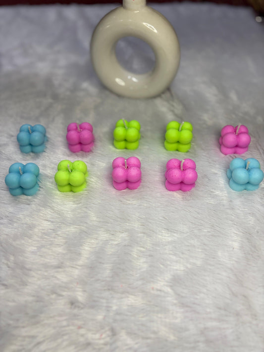 Mini Bubble Candles – Aesthetic Home Décor & Gifts | CustomVilla | (5 Pieces)