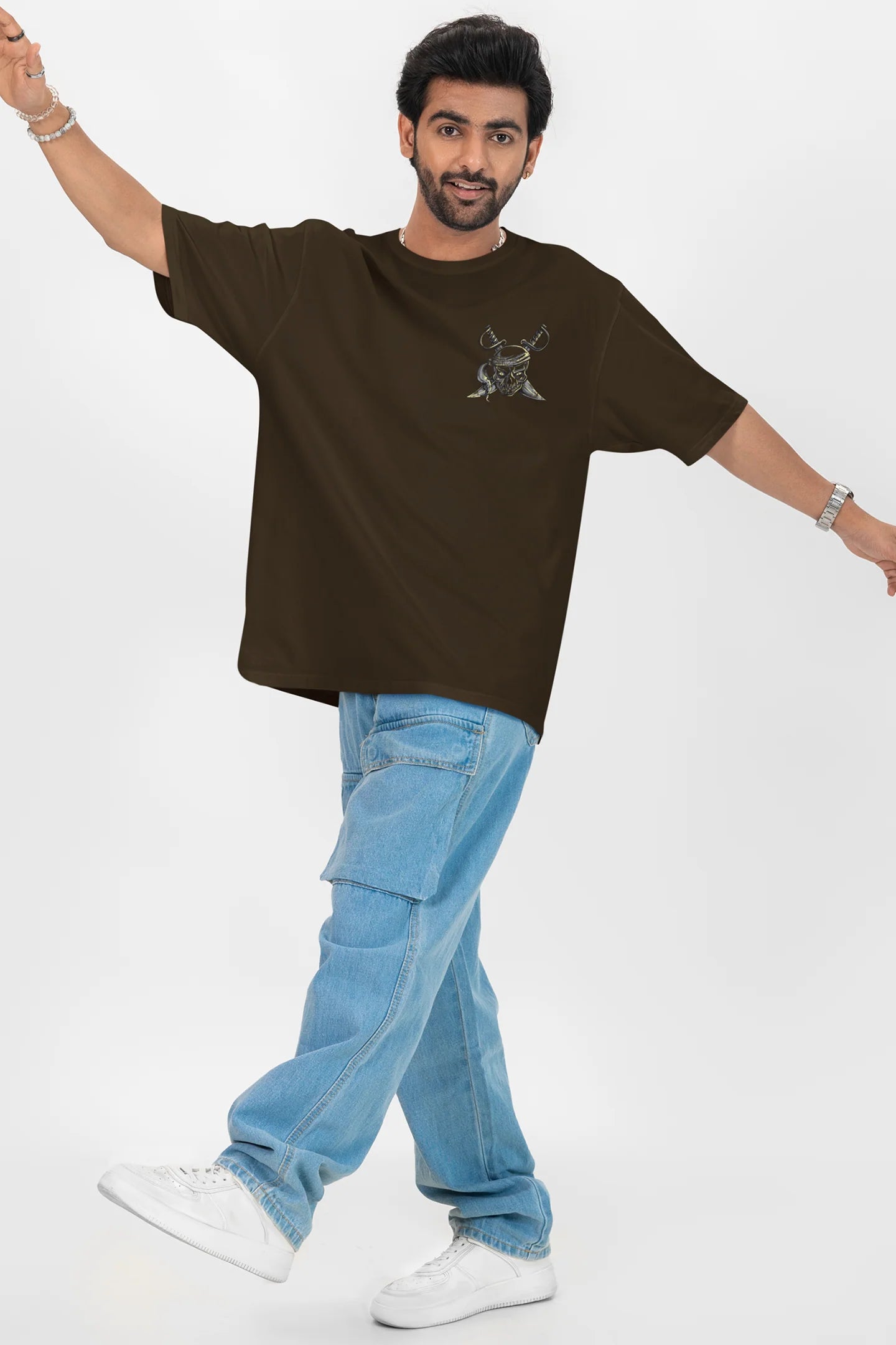 Monster Inside Oversized Drop Shoulder T-Shirt | 100% Cotton Baggy Fit