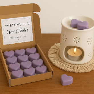 Heart Shaped Mini Personalized Candles